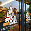 Adorable Puppy Christmas Tree Window Cling