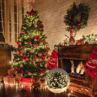 65.6 ft - Festive Twinkle Copper Wire String Light