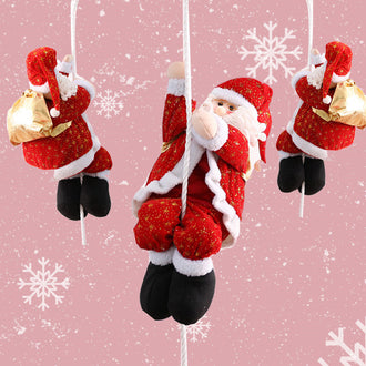Christmas Climbing Santa Claus Hanging Ornament