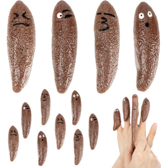 20 Pcs - Funny Poop Slingshot Finger Toy