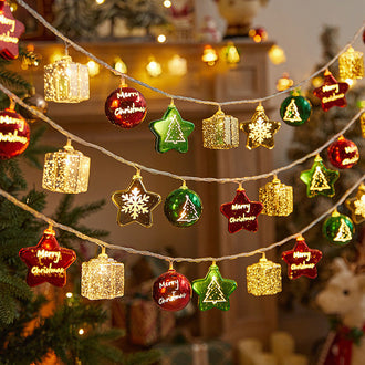 Sparkling Christmas Ornament String Light