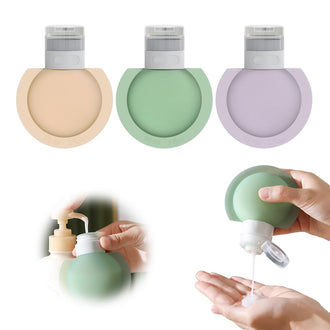 3 Pcs - Portable Silicone Travel Bottle