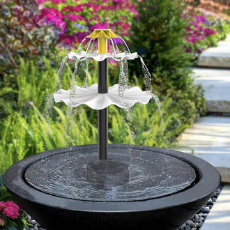 3-Tier Solar Powered Water Fountain Kit