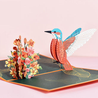 3D Hummingbird Pop Up Card
