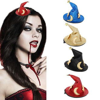 Lot de 4 pinces à cheveux pour chapeau de sorcier d'Halloween
