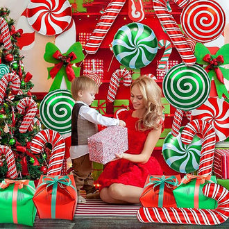 30 Pcs - Holiday Candy & Gift Box Foil Balloon