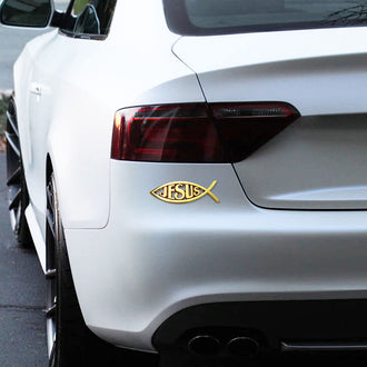 Christian Cross Fish Auto-embleem