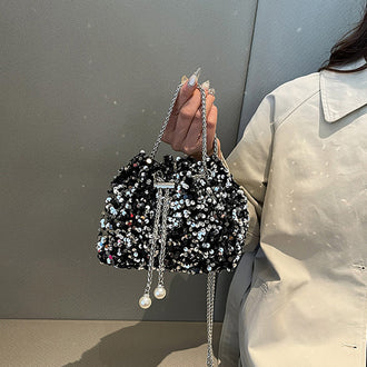 Sparkling Sequin Bucket Bag
