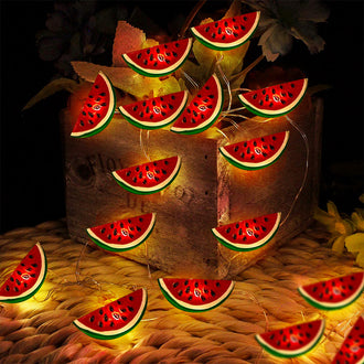 6,56 ft 20 LED Wassermelonen Lichterkette