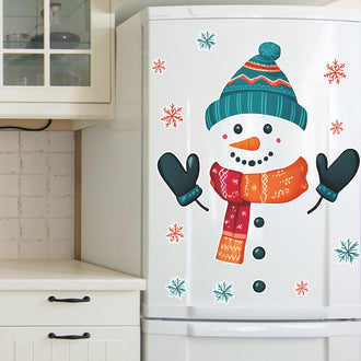 Adorable Snowman & Snowflake Stickers Set