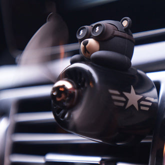 Schattige Pilootbeer Luchtverfrisser voor de Auto Ventilatie