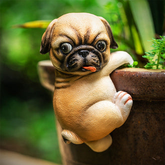 Adorable Pug Pot Hugger