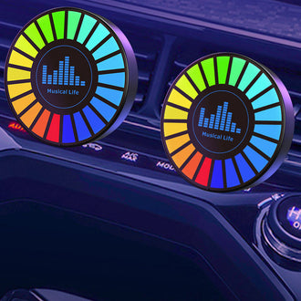 Car Voice-Activated Rhythm Light with Air Freshener