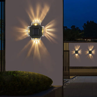 Dazzling Solar Powered Garden Wall Light
