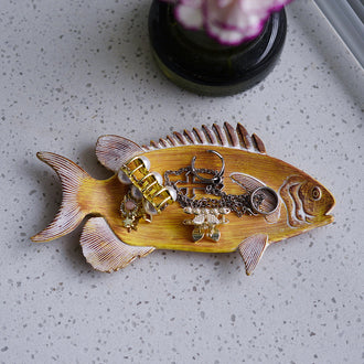 Decoratieve vissieradenschotel