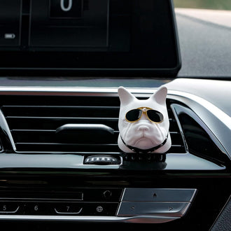 Franse Bulldog Aroma Steen Auto Vent Diffuser 