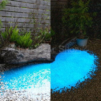 Ciottoli per acquario che si illuminano al buio a forma di cubo