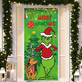 Merry Grinchmas Door Cover
