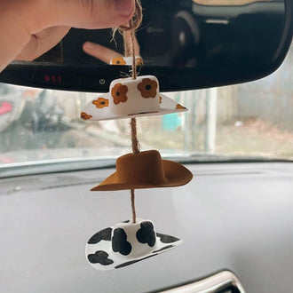 Mini Cowboy Hat Car Hanging Ornament