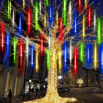 Luce a pioggia LED multicolore per pioggia di meteoriti