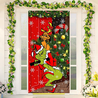 Naughty Christmas Door Cover