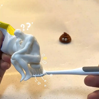 Topper dentifricio "Pooping Thinker"