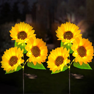 Solar Powered LED Sunflower Stake Light