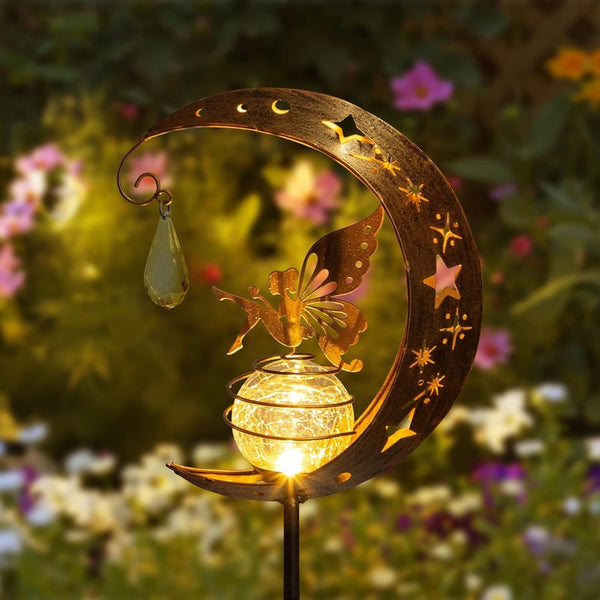 Solar Powered Moon & Fairy Garden Stake Light-Next Deal Shop-Next Deal Shop