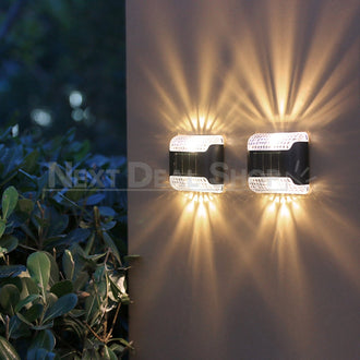 Solar Powered Up & Down Garden Wall Light