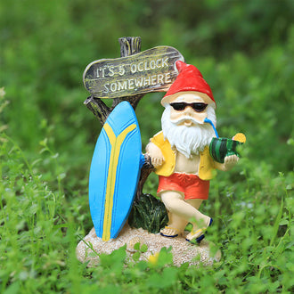 Summer Gnome Garden Statue