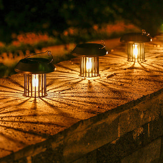 Vintage Solar Powered Tungsten Filament Lantern