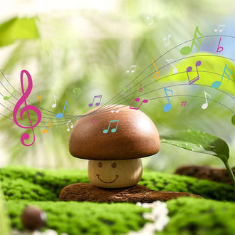 Wooden Mushroom Music Box