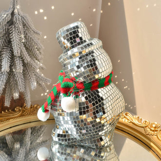 Christmas Disco Snowman Decoration