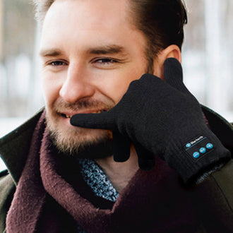 Wireless Bluetooth Gloves with Built-in Speaker and Mic