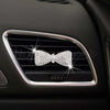 Ambientador para coche con lazo de diamantes de imitación