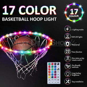 4.92ft LED Basketball Hoop Light with Remote Control