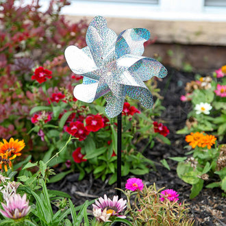 5 Pack - Reflective Bird Repellent Windmill