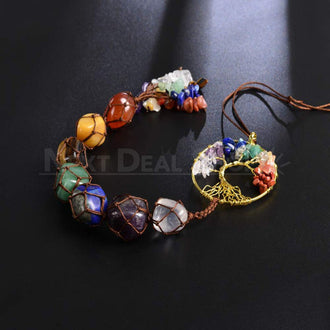 Ornamento da appendere in cristallo curativo dell'albero della vita