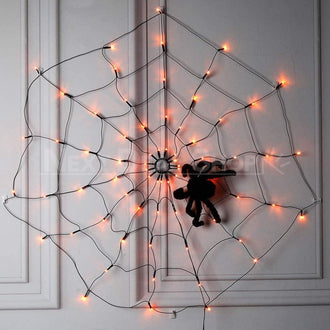 Lampe de mariage géante en forme d'araignée noire pour Halloween avec télécommande (3,25 pieds de long)