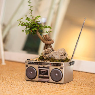 Retro Radio Flower Pot