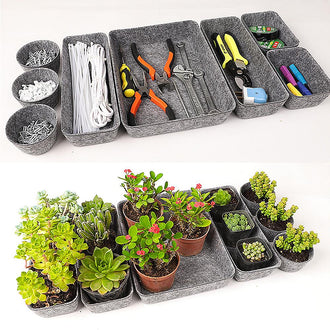 Set versatile di vassoi portaoggetti