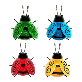 Hand-Painted Metal Beetle Wall Decor