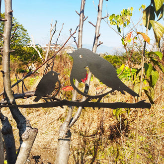 Paletto per uccelli in metallo da giardino