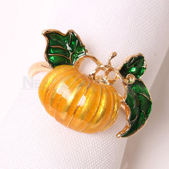 Confezione da 4 portatovaglioli con zucca incantata