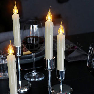 6 pezzi: candele tremolanti a LED senza fiamma, colore bianco caldo