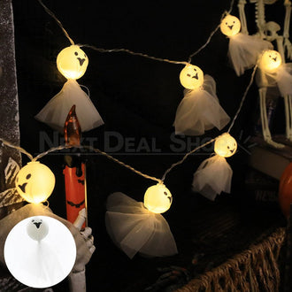 Halloween-LED-Geister-Lichterkette