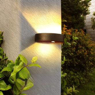Solar Powered Up & Down Courtyard Wall Light