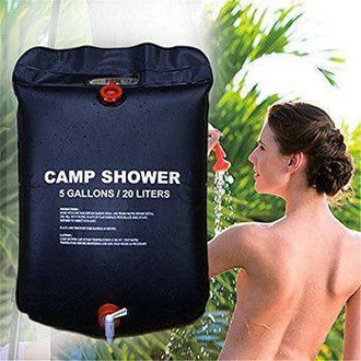 5 Gallon Solar Heated Shower Bag - Ideal for Traveling, Hiking, Backpacking, and Camping!