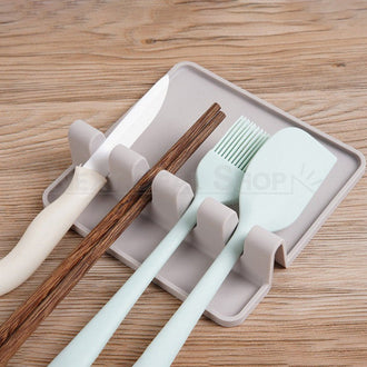 Silicone Spoon Rest with Drip Pad
