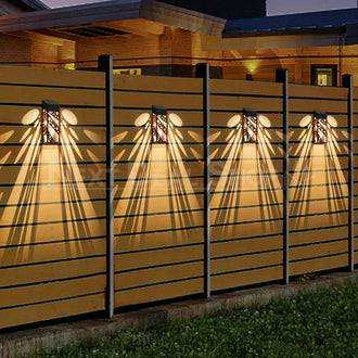 Solar Powered Decorative Fence Light